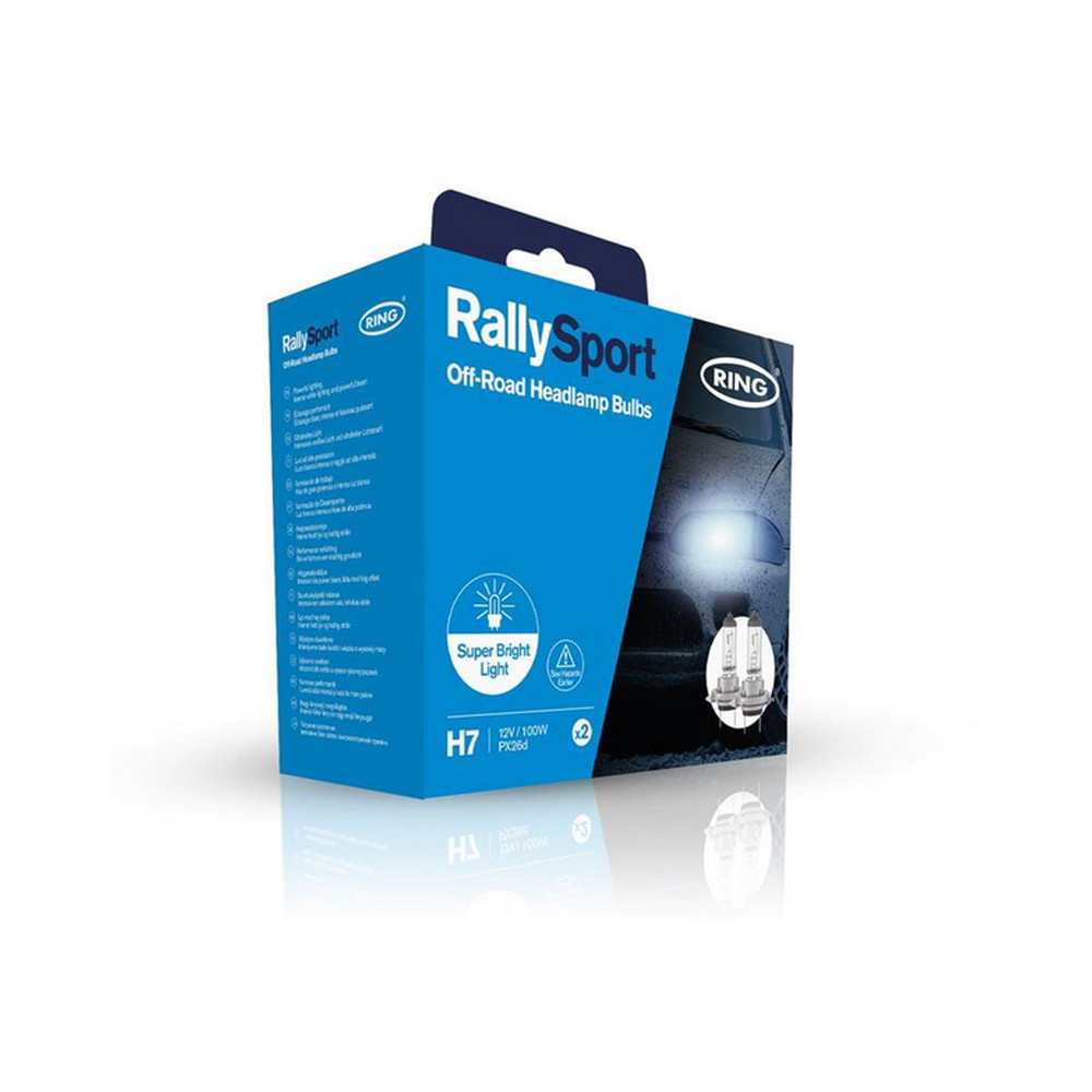 2 lampadine H7 12V 100W PX26D Rallysport (blister) Ring - LI-RX464-S - 5055175250601