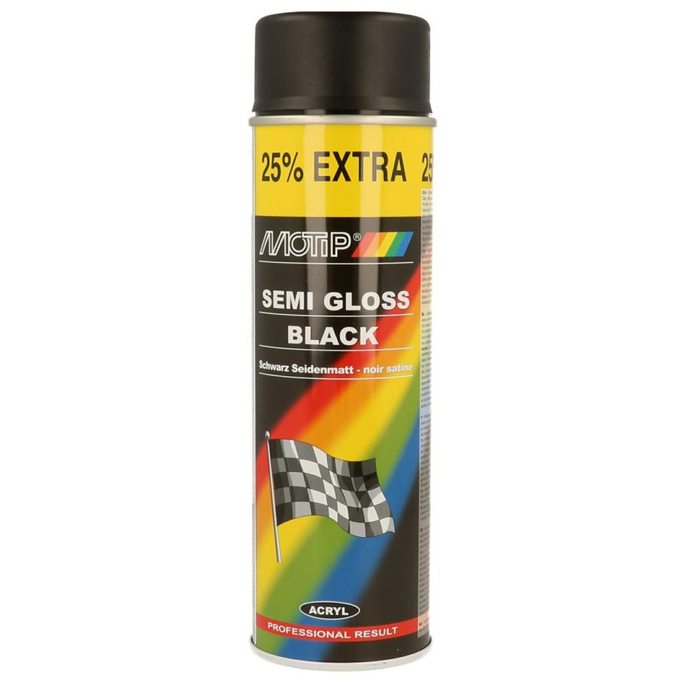 Vernice nera satinata MOTIP 4000 Series 500ml - MTP-04001-S - 04001 - 8711347040018