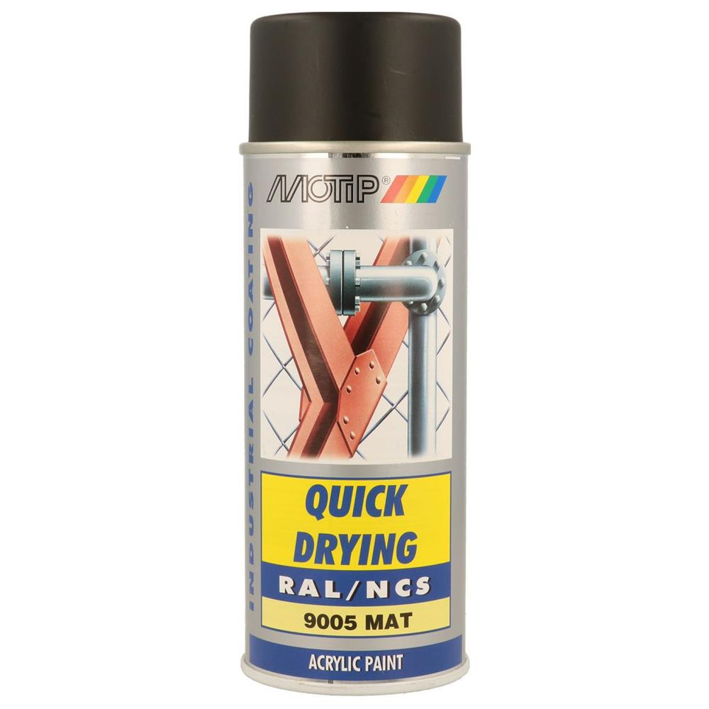 Aerosolfarbe RAL 9005 MOTIP RAL 400ml - MTP-07238-S - 07238 - 8711347072385