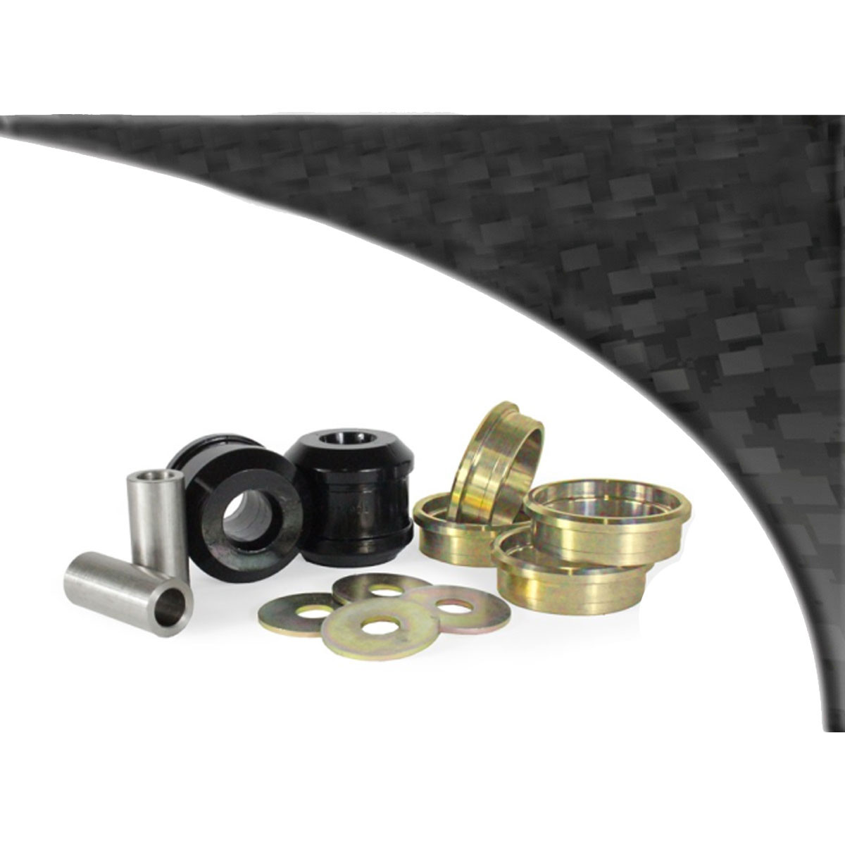 Silent bloc Powerflex Black vorderes Lager des vorderen Dreiecks Honda Civic (2 Stück) - PF-F25-901-2N - PFF25-901BLK - 5055676561787