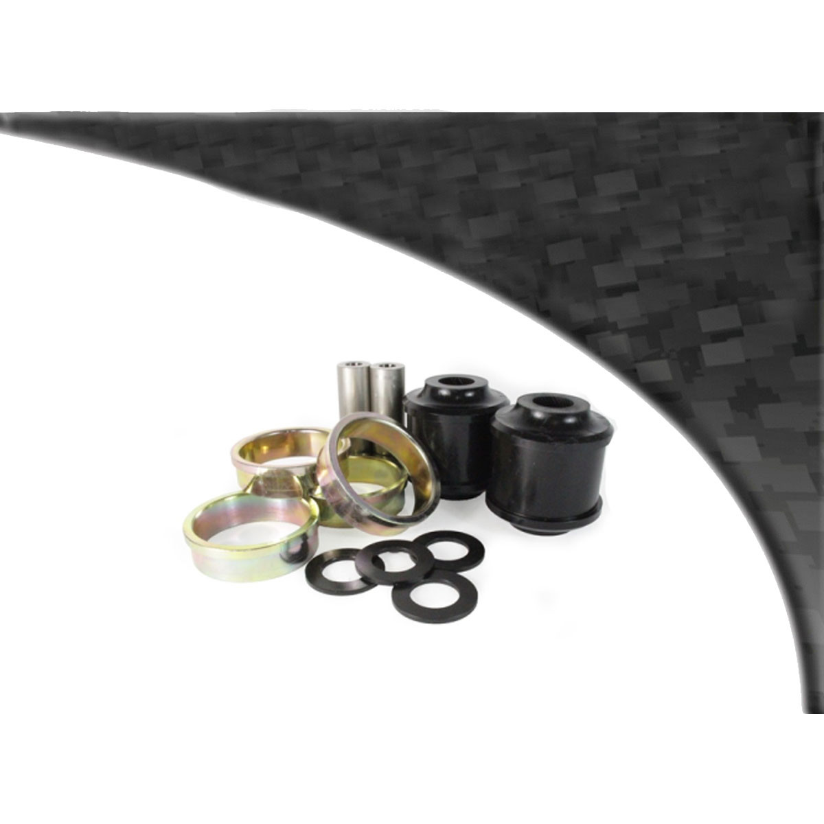 Boccola Powerflex Black braccio di radius anteriore BMW serie 3 (2 pezzi) - PF-F5-2501-2N - PFF5-2501BLK - 5055676561329