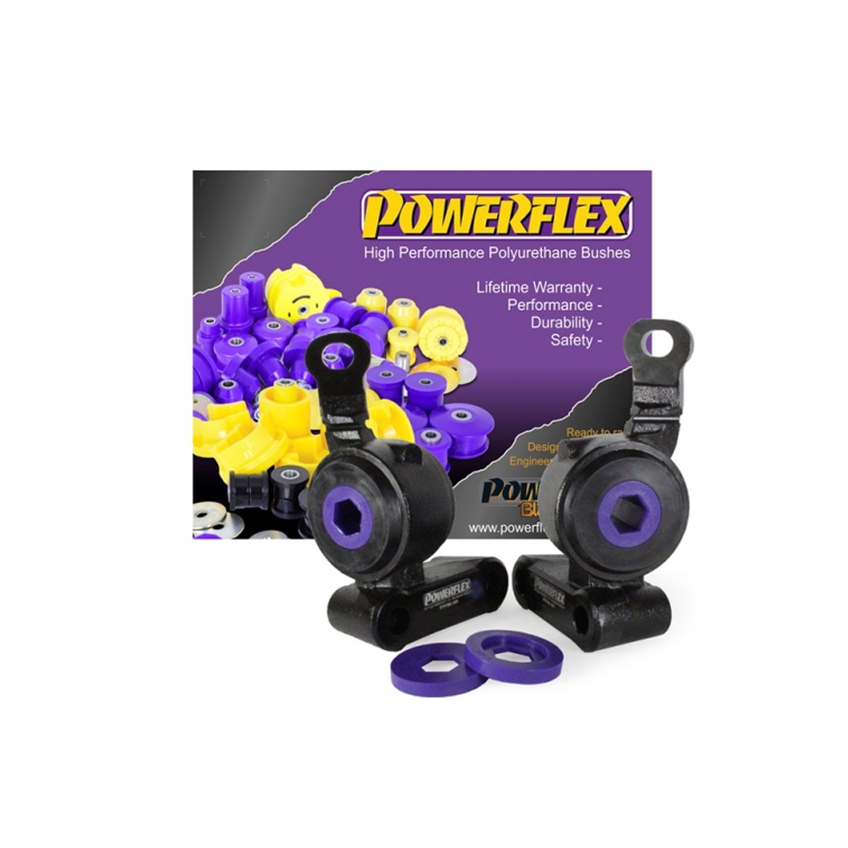 Silent bloc Powerflex Road arrière de triangle avant et support Mini R50/52/53 Gen 1 (2000-2006) - PF-F5K-101-2 - PFF5K-101 - 5055676561688
