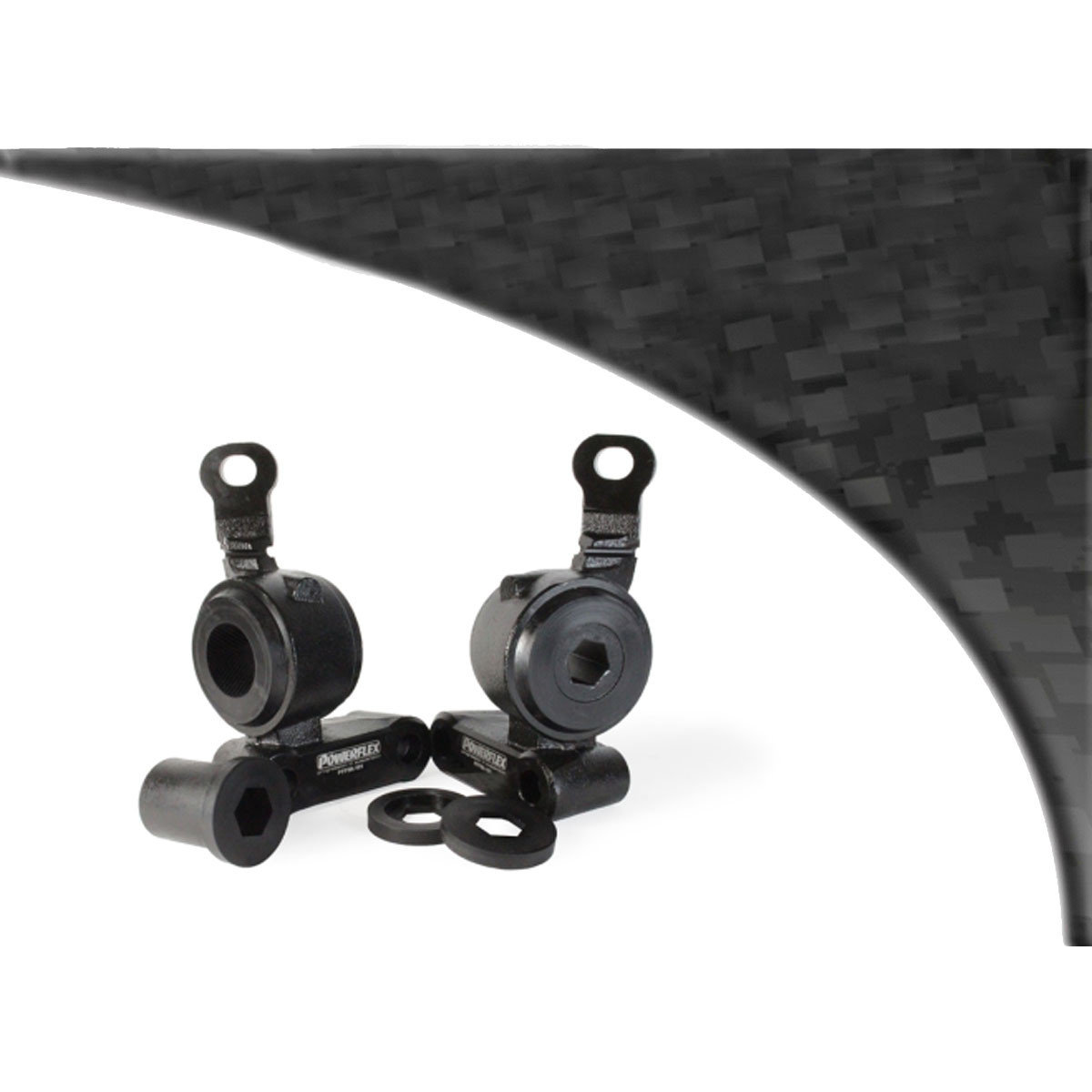 Boccola Powerflex Black posteriore di triangolo anteriore e supporto Mini R50/52/53 Gen 1 (2000-2006) - PF-F5K-101-2N - PFF5K-101BLK - 5055676561695