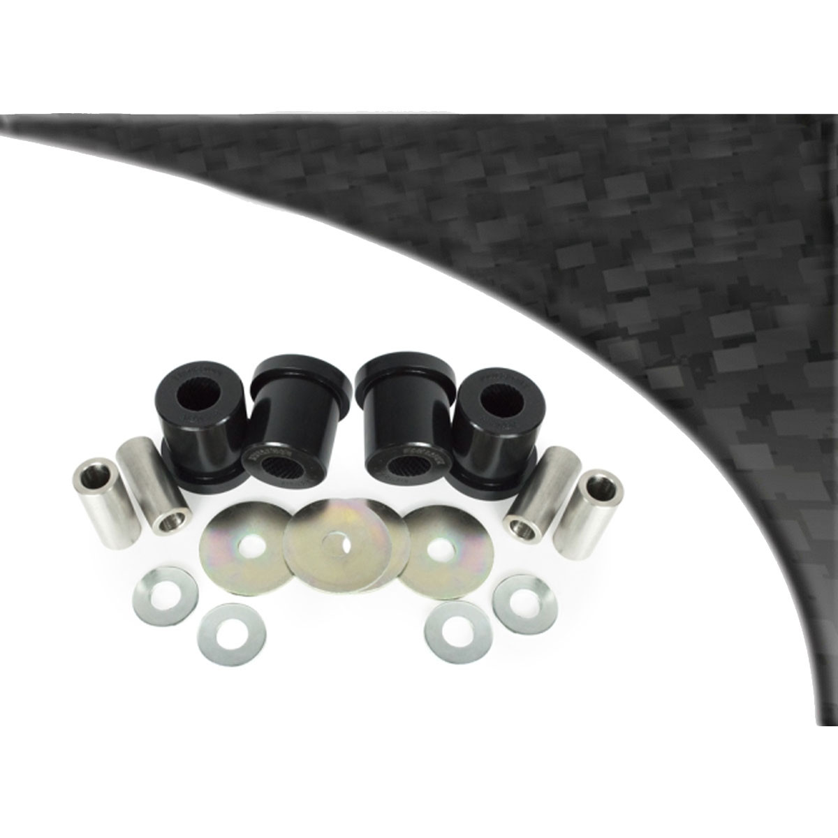 Silent bloc Powerflex Black bras supérieur arrière intérieur (bras moulé) Audi A4 / S4 / RS4 (4 pièces) - PF-R3-216-4N - PFR3-216BLK - 5055676563620
