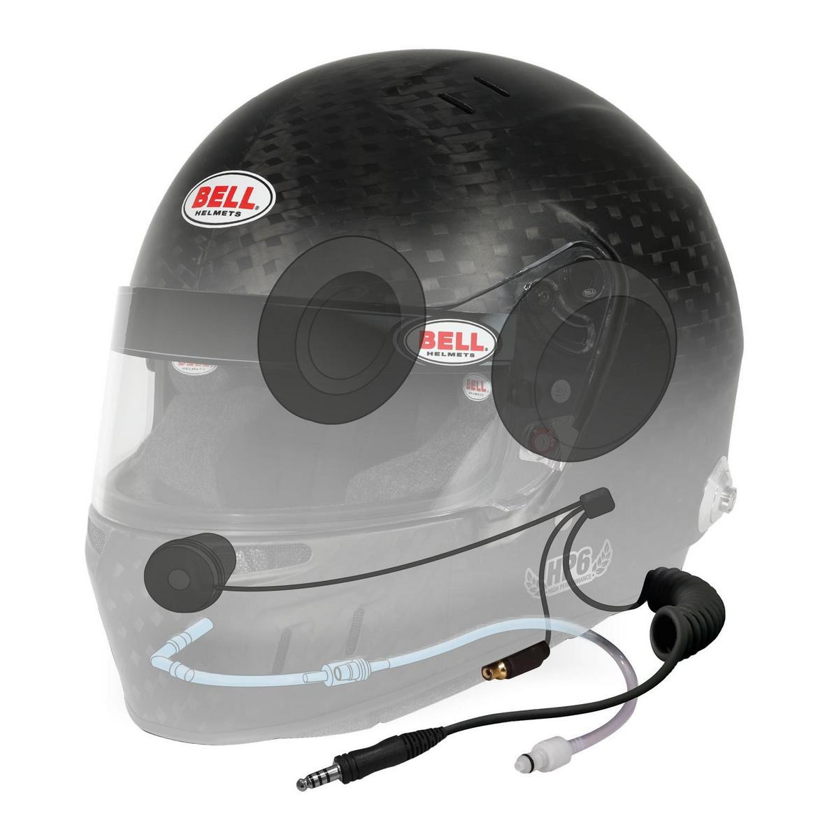 Bell HP6 EVO-II RD FIA 8860-2018 helmet - BEL-HP6-EVOII-RD.56 - 1140183