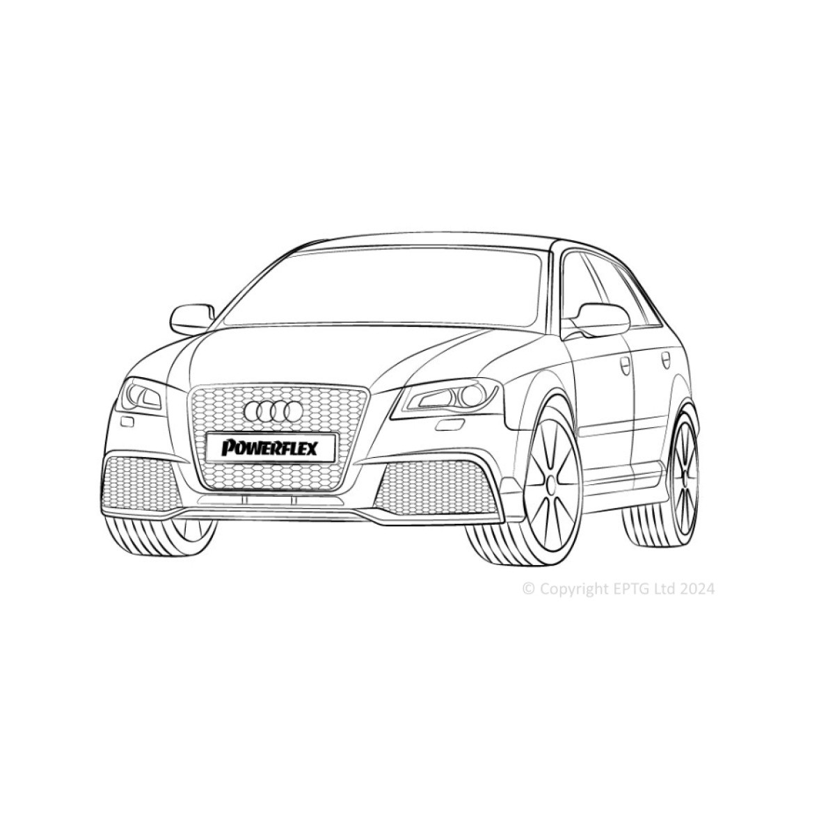 Silentblocs Powerflex Audi RS3 MK2 8P (2011-2013) - BUN-PF-00093 - BUN-PF-00093
