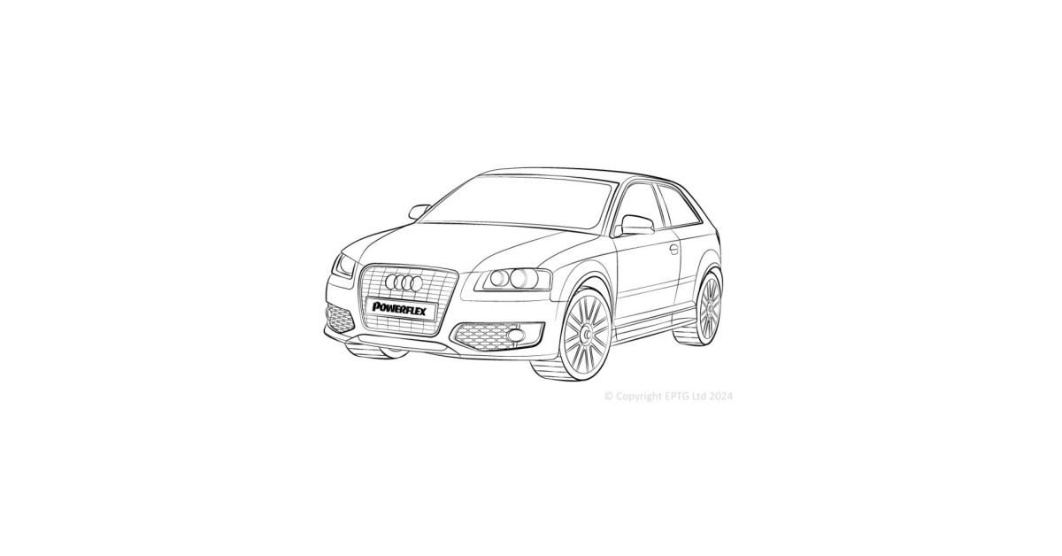 Silentblocs Powerflex Audi S3 MK2 8P (2006-2012)