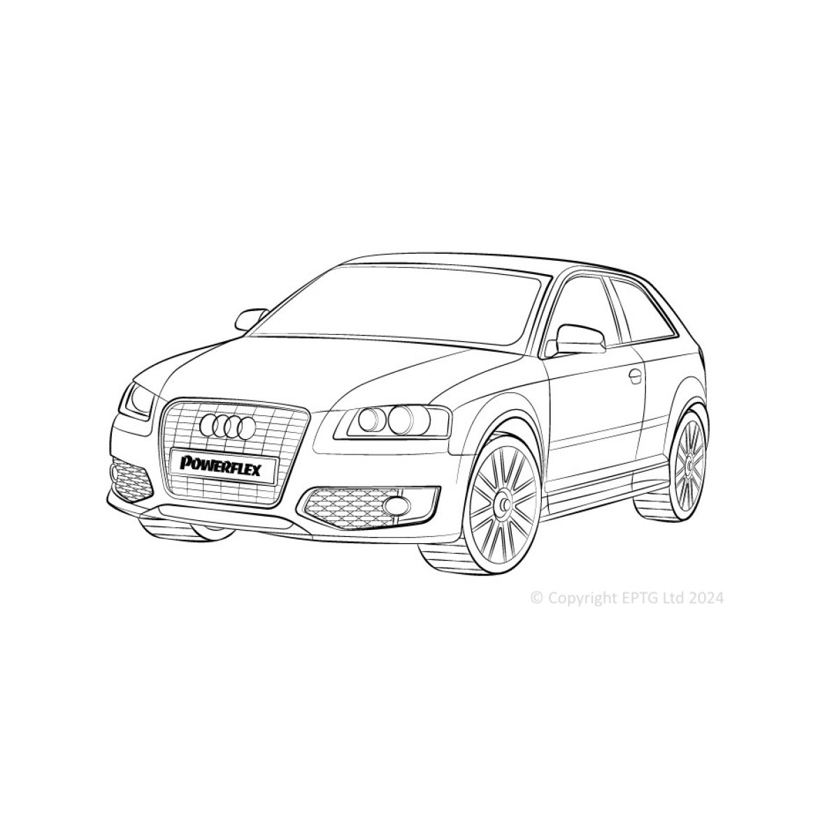 Powerflex bushes Audi S3 MK2 8P (2006-2012) - BUN-PF-00109 - BUN-PF-00109