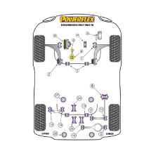 Boccole Powerflex Volkswagen Golf MK5 1K (2003-2009)