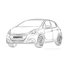 Boccole Powerflex Peugeot 208 (2012-2019)