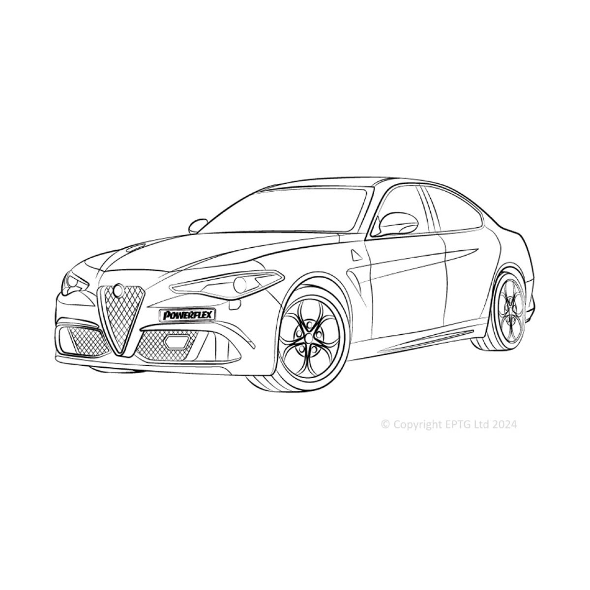 Silentblocs Powerflex Alfa Romeo Giulia 952 (2016-) - BUN-PF-00012 - BUN-PF-00012