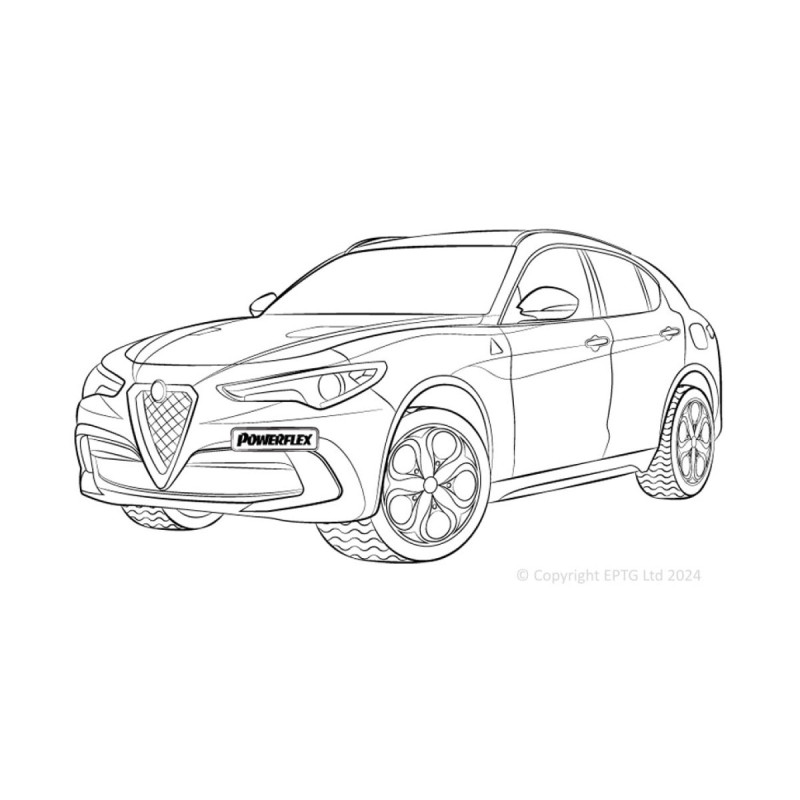 Boccole Powerflex Alfa Romeo Stelvio (2017-) - BUN-PF-00017 - BUN-PF-00017