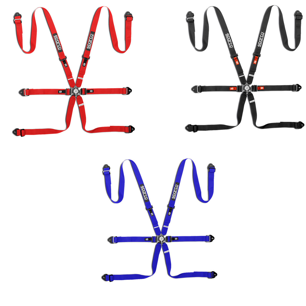 Cintura 6 punti Sparco Competition H-2 Pull Down FIA - BRN0040B0.N - BRN0040B0K0100N