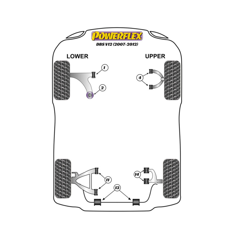 Silentblocs Powerflex Aston Martin DBS V12 (2007-2012) - BUN-PF-00021 - BUN-PF-00021