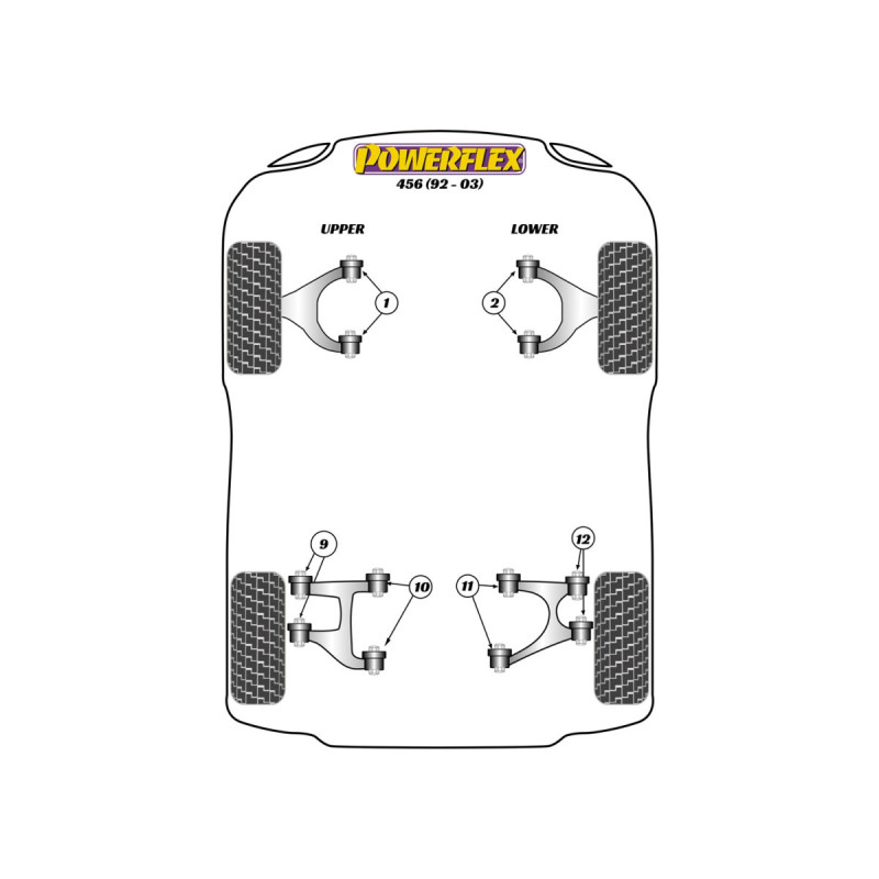 Boccole Powerflex Ferrari 456 (1992 - 2003) - BUN-PF-00320 - BUN-PF-00320
