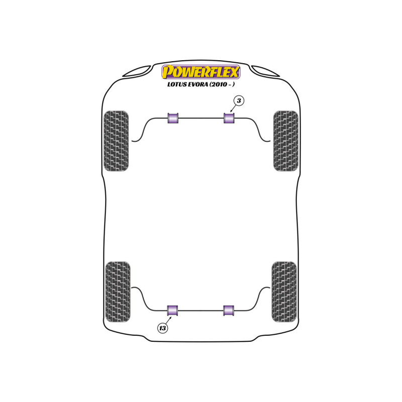Silentblocs Powerflex Lotus Evora (2010 - 2021) - BUN-PF-00570 - BUN-PF-00570