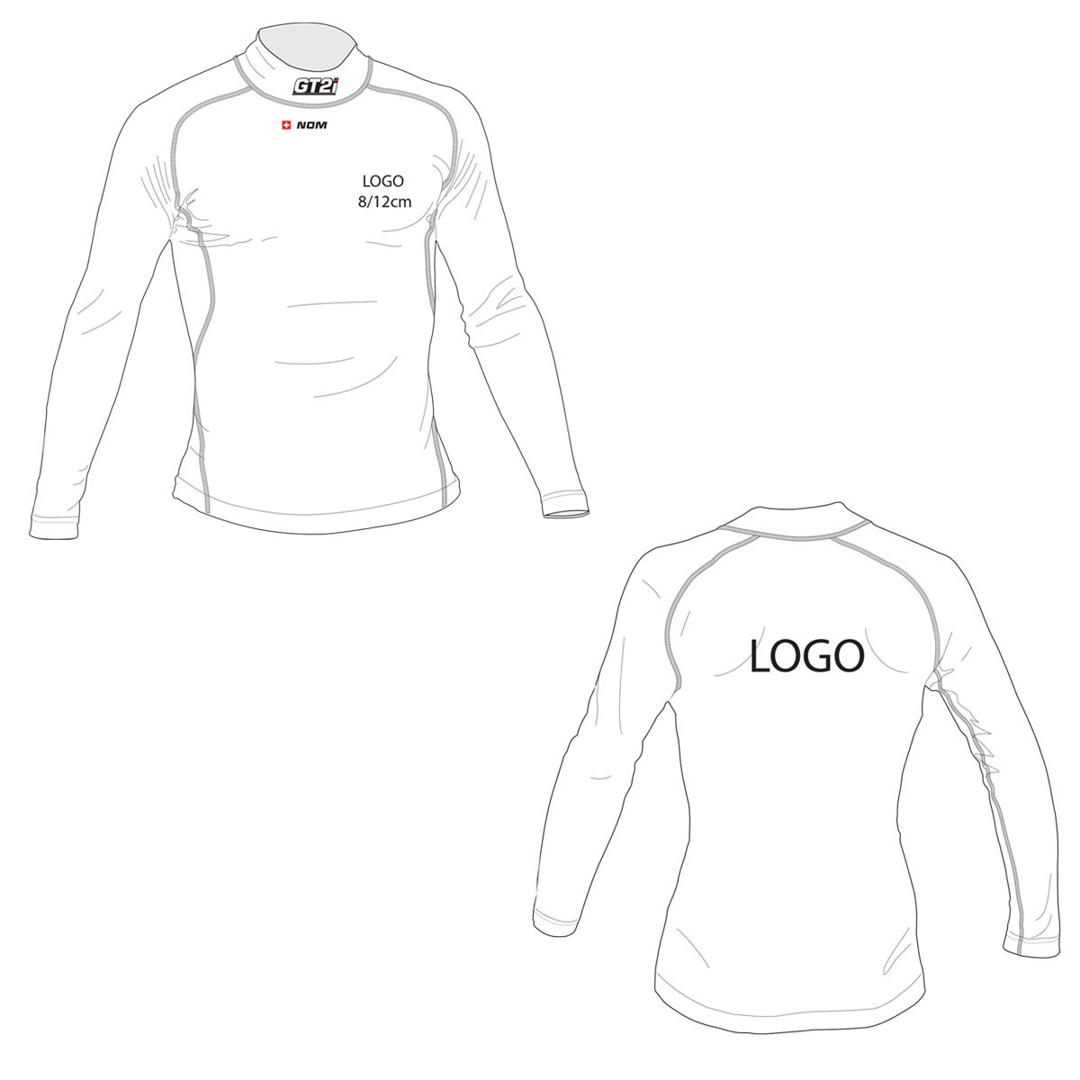 T-Shirt Personnalisable Nom + Drapeau + 2x Logos GT2i Pro FIA 8856-2018 - PGT-TSHIRT6.N.XLXXL