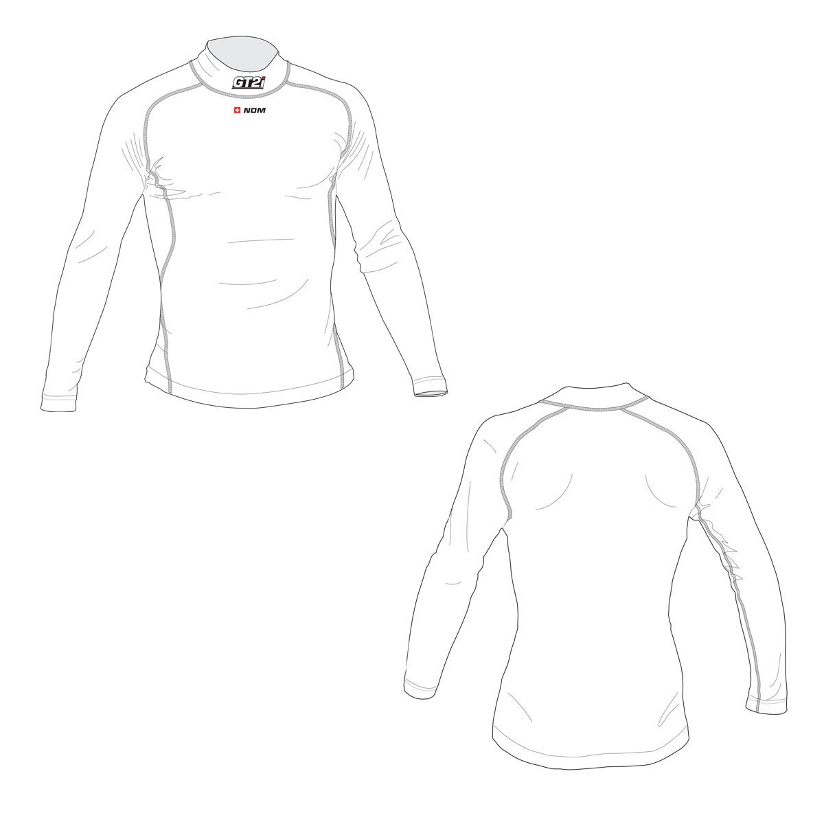 GT2i Pro Personalisierbares T-Shirt Name + FIA Flagge 8856-18 - PGT-TSHIRT4.BL.ML