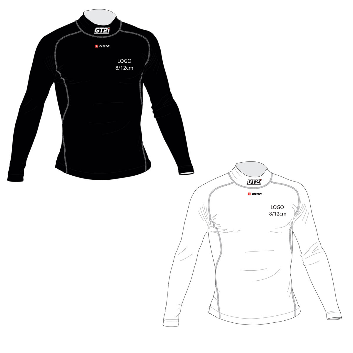 T-Shirt Personnalisable Nom + Drapeau + 1x Logo GT2i Pro FIA 8856-18 - PGT-TSHIRT5.N.XLXXL