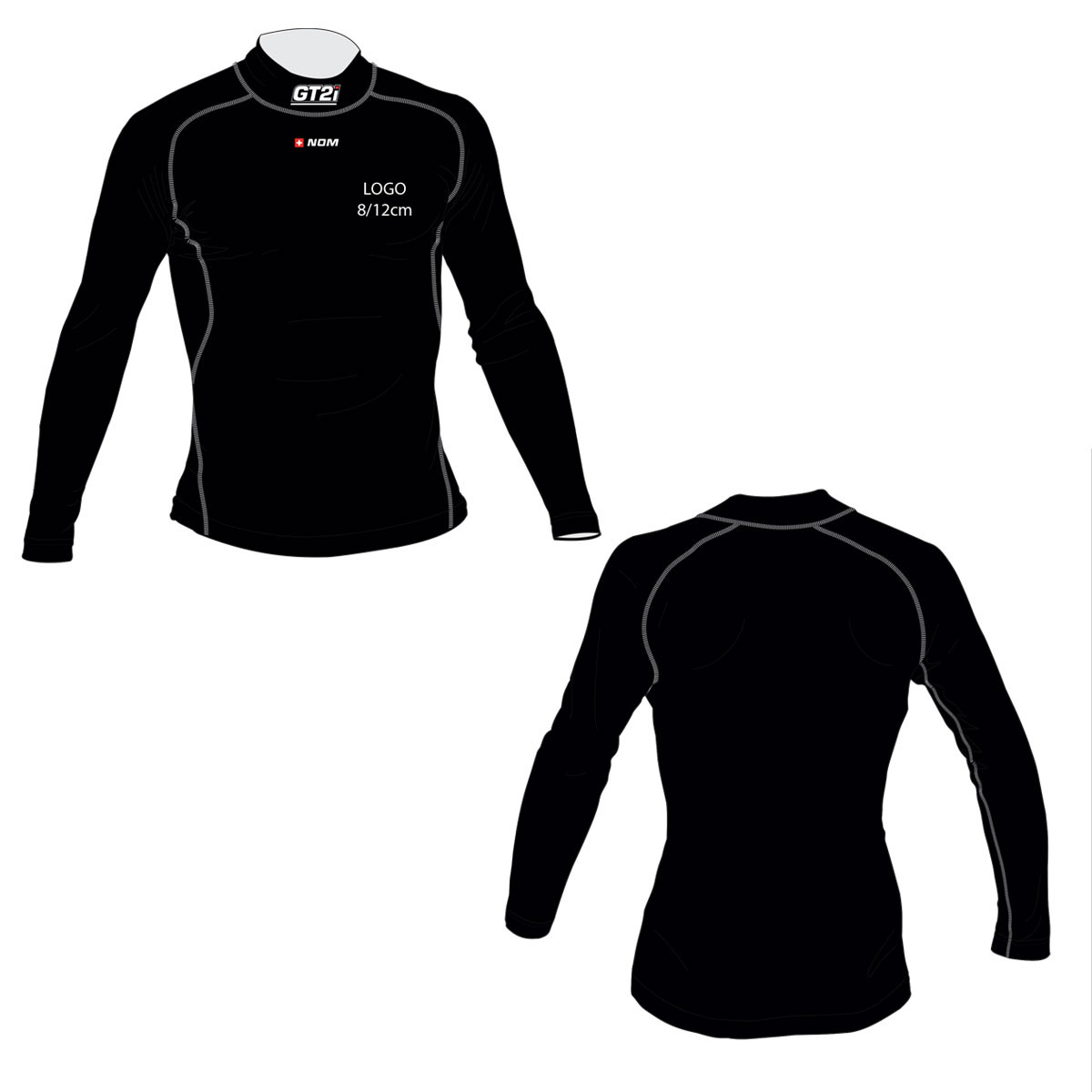 T-Shirt Personalisierbar Name + Flagge + 1x Logo GT2i Pro FIA 8856-18 - PGT-TSHIRT5.N.XLXXL