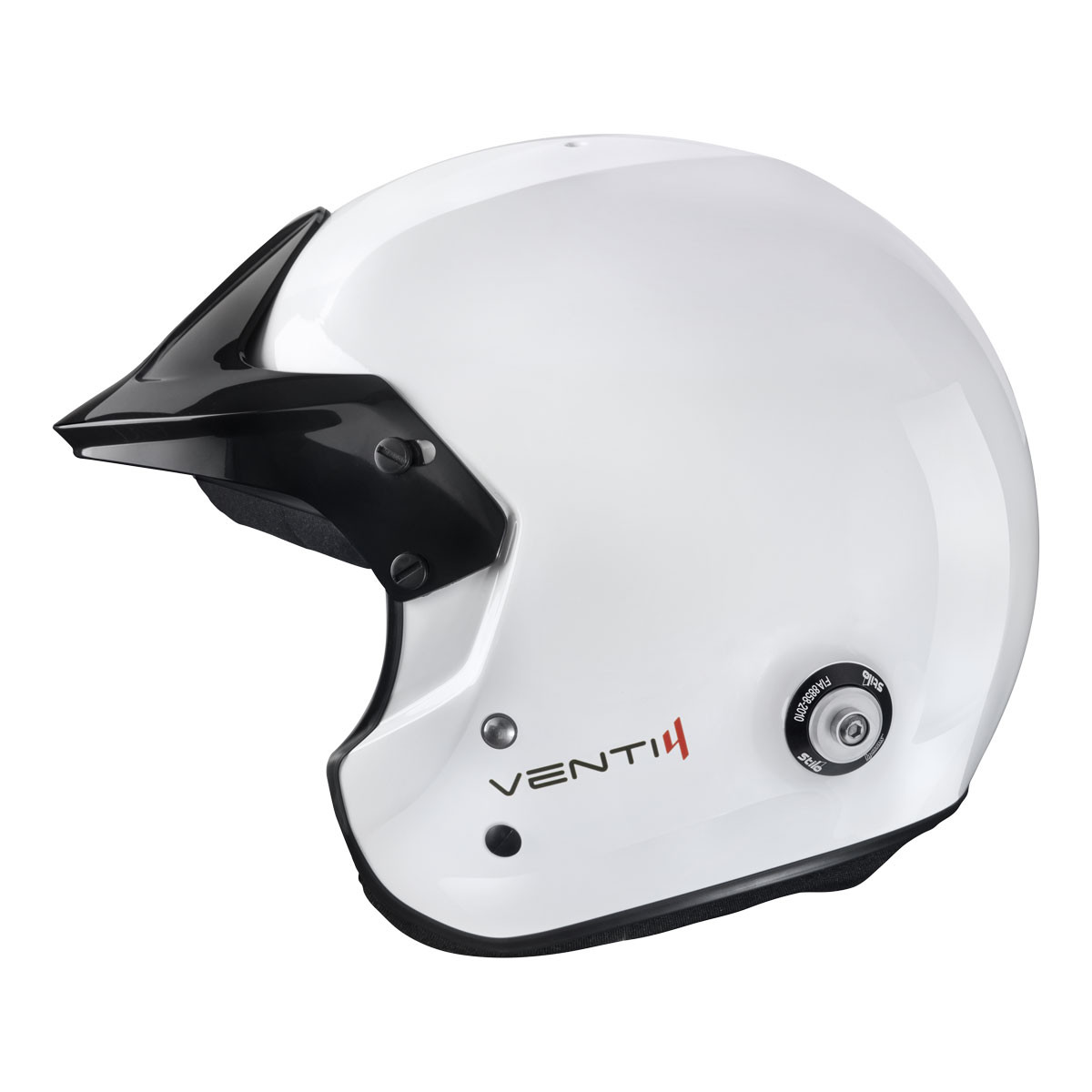Stilo Venti4 Trophy Jet Composite helmet - Snell SA2025 FIA 8859-2024 White/Black interior - STI-AA0114AG2XC.57 - AA0114AG2X570101