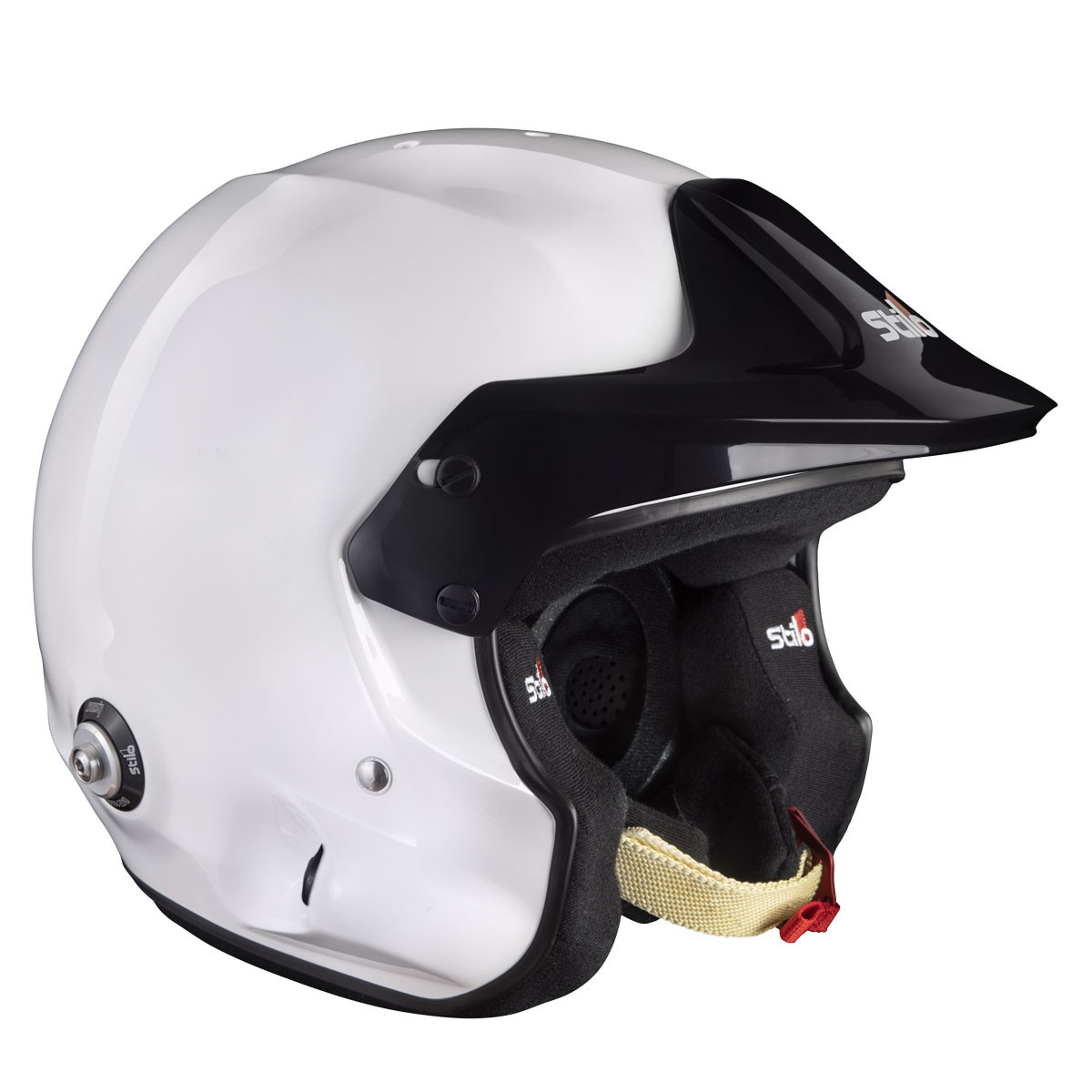 Stilo Venti4 Trophy Jet Composite helmet - Snell SA2025 FIA 8859-2024 White/Black interior - STI-AA0114AG2XC.57 - AA0114AG2X570101
