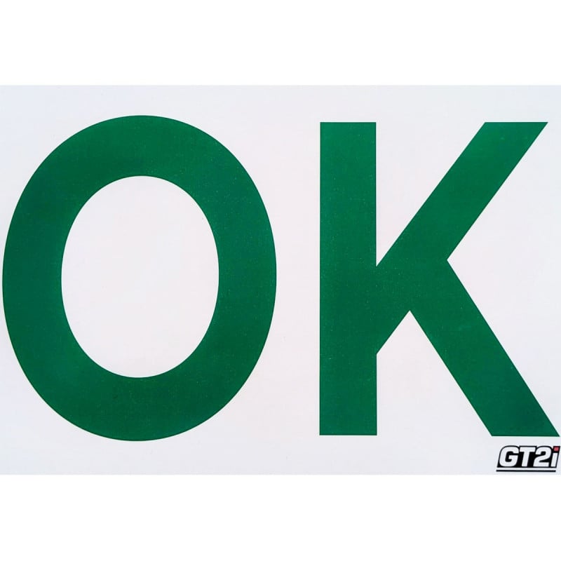 Cartello GT2i SOS / OK 297x420mm - GT-OK-003 - 3666618735634
