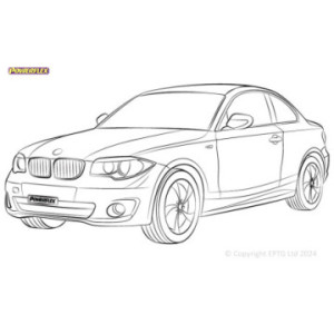 Boccole Powerflex BMW Série 1 E81, E82, E87 & E88 (2004 - 2013)