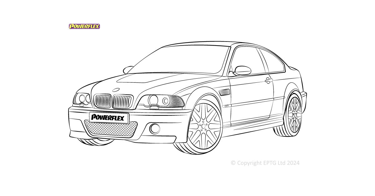 Boccole Powerflex BMW Série 3 E46 Xi/XD (4wd)