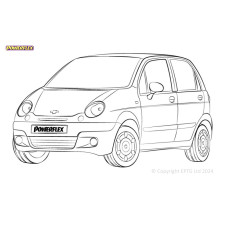 Powerflex bushes Chevrolet Matiz M100 & M150 (1998-2008)