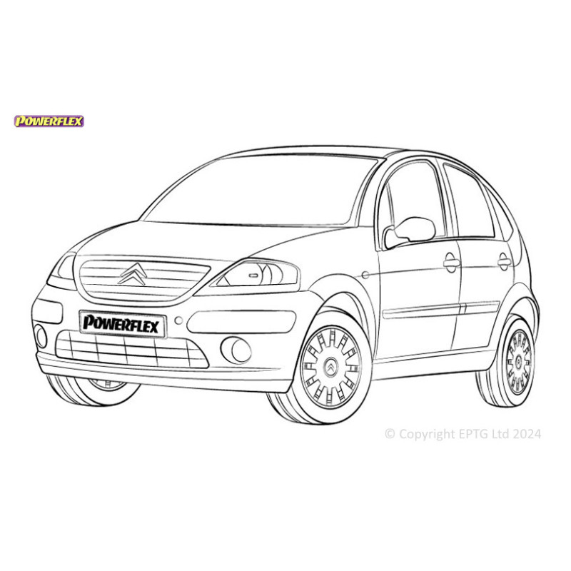 Silentblocs Powerflex Citroen C3 (2002-2010) - BUN-PF-00268 - BUN-PF-00268