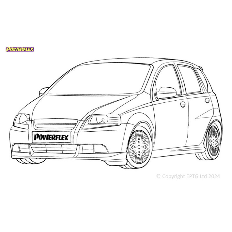 Silentblocs Powerflex Daewoo Kalos/Gentra (2002-2011) - BUN-PF-00301 - BUN-PF-00301
