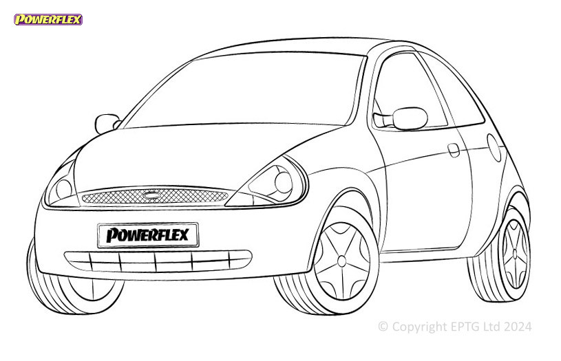 Powerflex bushes Ford KA (1996-2008) - BUN-PF-00401 - BUN-PF-00401
