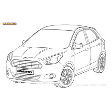 Powerflex Silentblocks Ford KA+ (2016 - 2021)