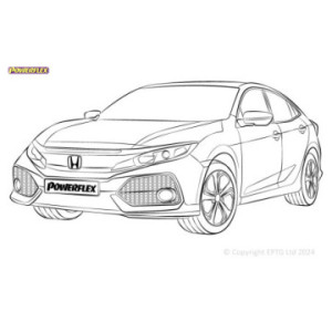 Silentblocs Powerflex Honda Civic Mk10 FC/FK (2015 - 2021)