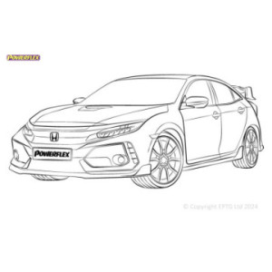 Silentblocs Powerflex Honda Civic MK10 FK8 Type-R (2017 - 2021)