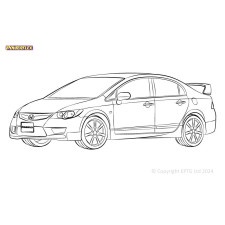 Boccole Powerflex Honda Civic Mk8 FA/FD Berline (2005 - 2012)