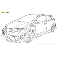 Boccole Powerflex Honda Civic Mk9 FK2 Type-R (2015 - 2017)