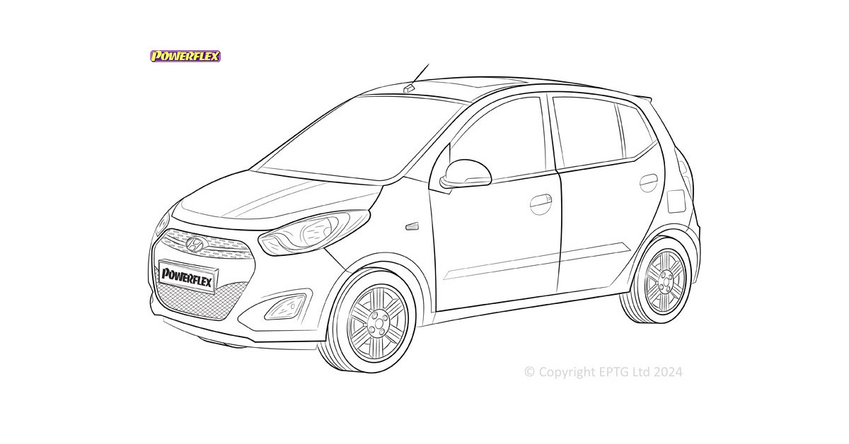 Silentblocs Powerflex Hyundai i10 PA (2007 - 2012)