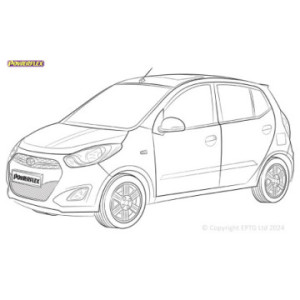 Silentblocs Powerflex Hyundai i10 PA (2007 - 2012)