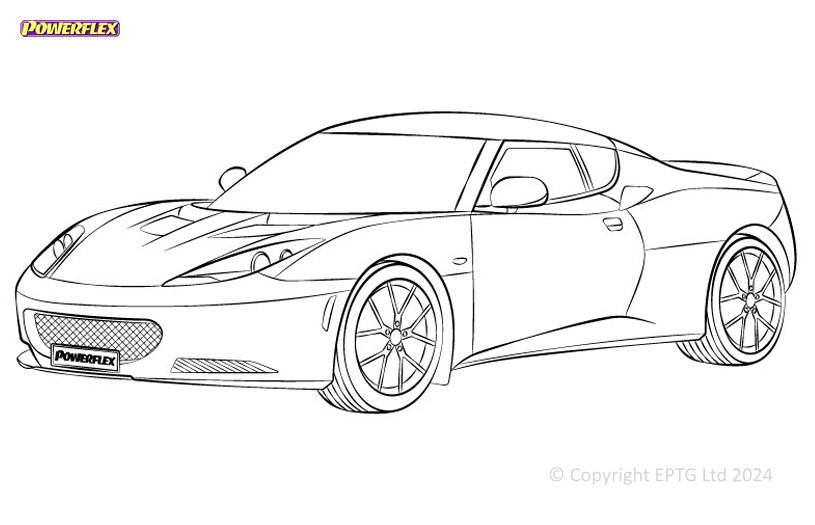 Boccole Powerflex Lotus Evora (2010 - 2021) - BUN-PF-00570 - BUN-PF-00570