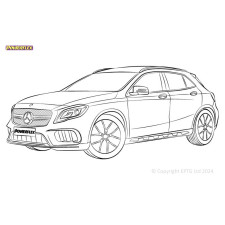 Boccole Powerflex Mercedes-Benz GLA inc A45 AMG W156 (2014-2020)