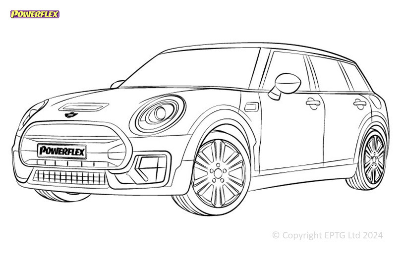 Silentblocs Powerflex Mini F54 Clubman Gen 2 (2015-) - BUN-PF-00650 - BUN-PF-00650