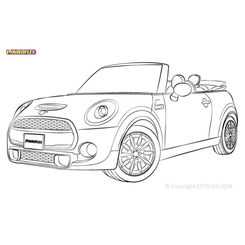 Silentblocs Powerflex Mini F57 Cabriolet (2014-) - BUN-PF-00652 - BUN-PF-00652