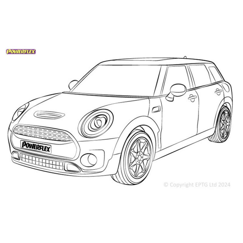 Silentblocs Powerflex Mini R55 Clubman Gen 1 (2007 - 2014) - BUN-PF-00655 - BUN-PF-00655