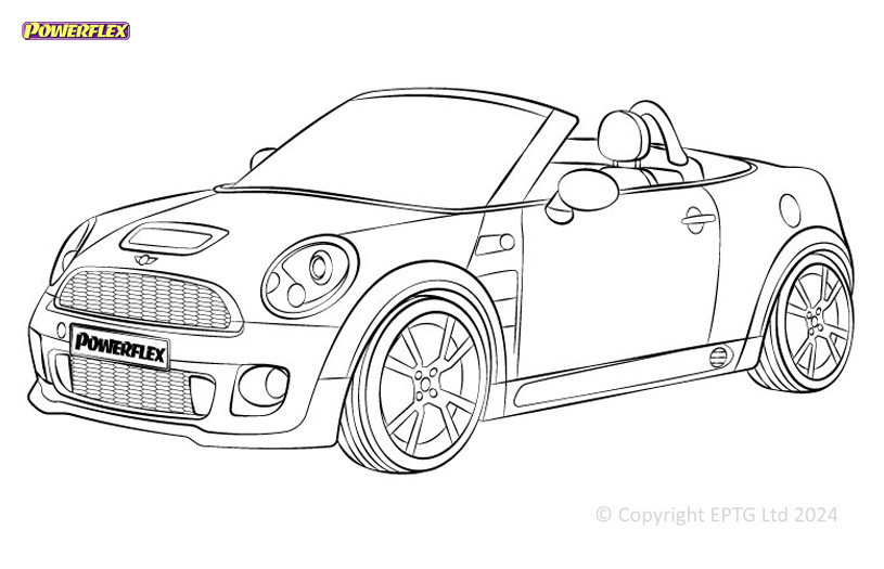 Silentblocs Powerflex Mini R59 Roadster (2012 - 2015) - BUN-PF-00658 - BUN-PF-00658