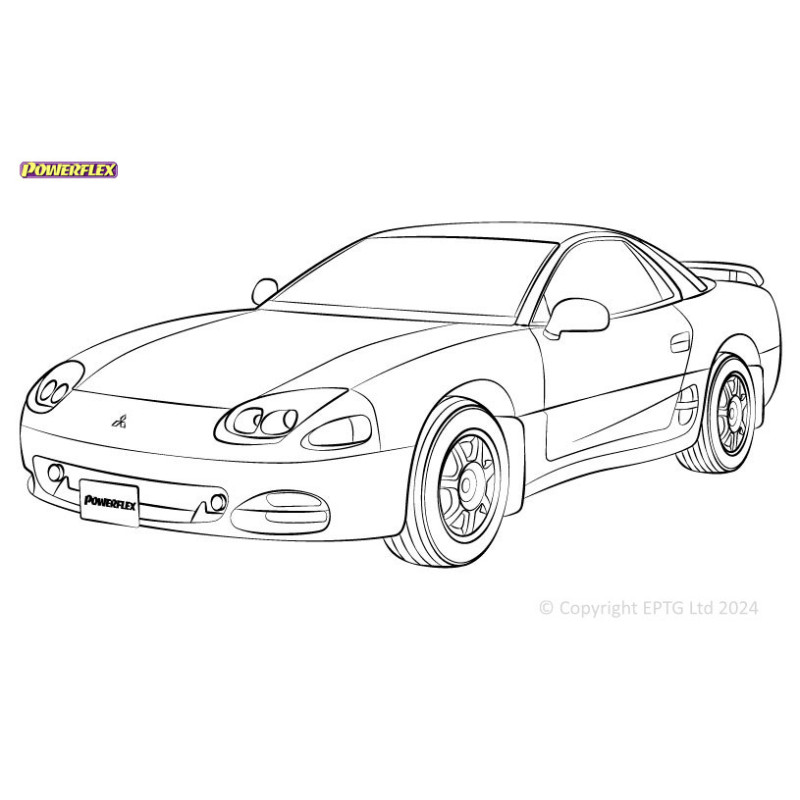 Silentblocs Powerflex Mitsubishi 3000GT/GTO (1990 - 2000) - BUN-PF-00663 - BUN-PF-00663