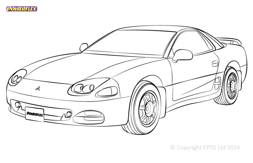 Powerflex bushes Mitsubishi 3000GT/GTO (1990 - 2000) - BUN-PF-00663 - BUN-PF-00663