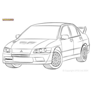 Boccole Powerflex Mitsubishi Lancer Evolution VII, VIII & IX inc 260 (2001 - 2007)