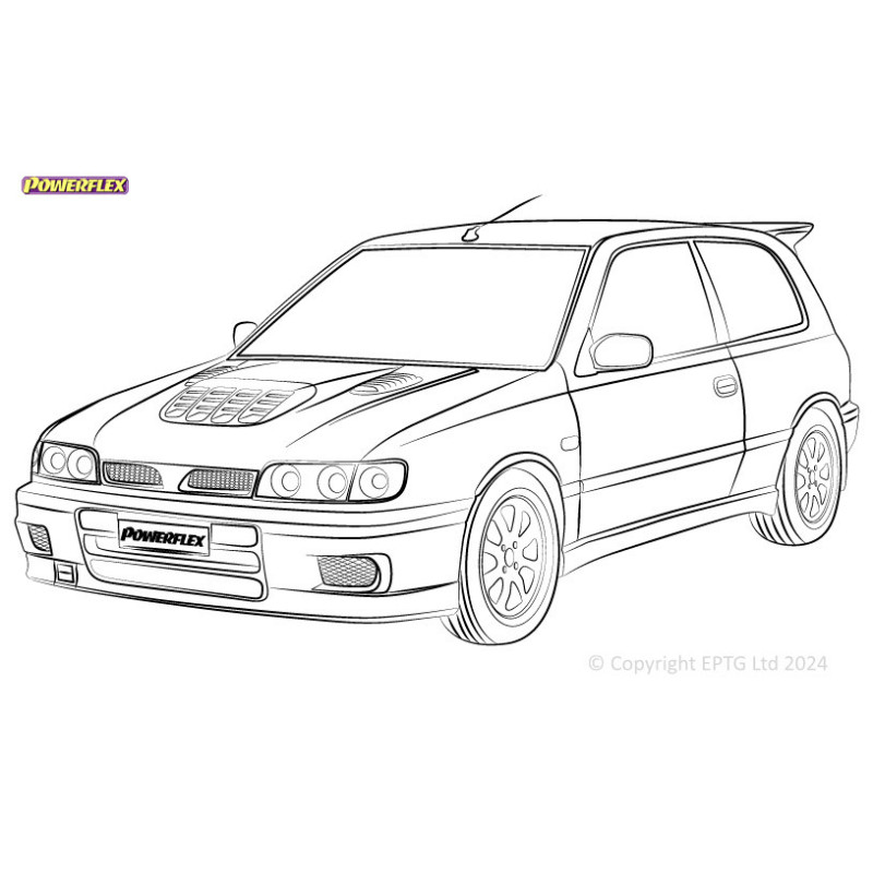 Boccole Powerflex Nissan Pulsar/Sunny GTi-R (1990-1994) - BUN-PF-00701 - BUN-PF-00701